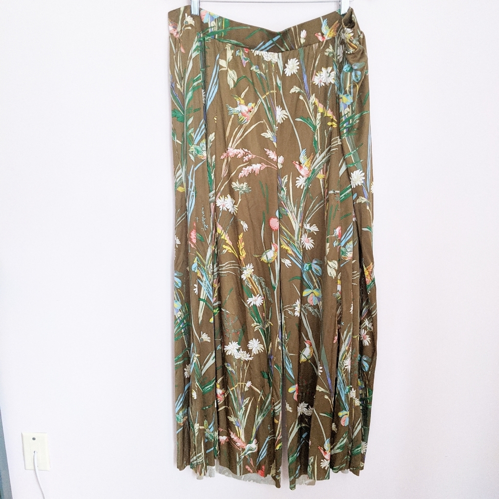 NWT A+ Anthropologie Maeve Floral Wide Leg Pants - Picture 4 of 9
